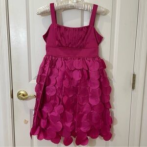 Ruby Rox Girls Pink Petal Crepe Dress
